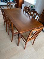 Eetkamer tafel (+6 stoelen), Huis en Inrichting, Tafels | Eettafels, 50 tot 100 cm, Grenenhout, 150 tot 200 cm, Gebruikt