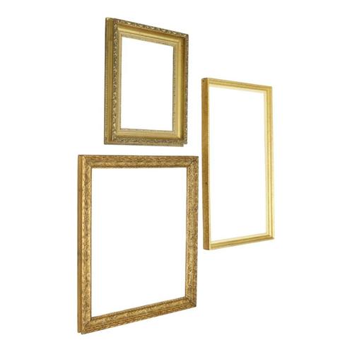Set Van 3 Vintage Gouden Lijsten Kaders Klassieke Stijl, Huis en Inrichting, Woonaccessoires | Lijsten, Gebruikt, Ophalen of Verzenden