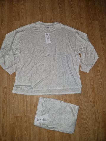 pyjama gris clair XL neuf étiqueté Etam lingerie 