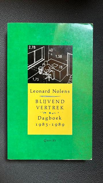Leonard Nolens - Blijvend vertrek, Enlèvement ou Envoi, Comme neuf, Leonard Nolens