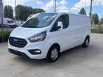 FORD TRANSIT CUSTOM 12/2020 airco 78000km 15700€+btw, Stof, 1995 cc, Wit, Ford