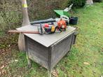 Heggenschaar + bladblazer voor opmaak of onderdelen, Enlèvement, Utilisé, Essence, Stihl