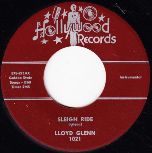 Lloyd Glenn ‎–Sleigh Ride " Popcorn '7 " 1954, CD & DVD, Vinyles Singles, Utilisé, Single, Jazz et Blues, 7 pouces, Enlèvement ou Envoi