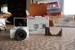 Canon EOS M100 (Wit) + 15-45mm Lens + Beschermhoes – Zo goed, Audio, Tv en Foto, Fotocamera's Digitaal, Verzenden, Canon, Compact
