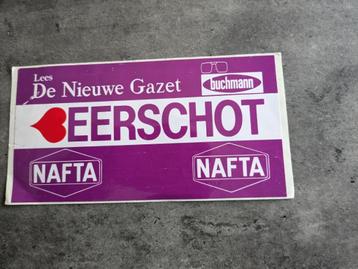 AUTOCOLLANT DE FOOTBALL BEERSCHOT NAFTA BUCHMANN RARE