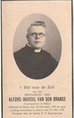 Prêtre Van Den Brande, Collections, Images pieuses & Faire-part, Envoi