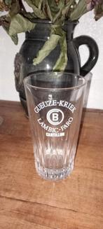 Brasserie bière ancien verre Gueuze-Kriek Cantillon, Enlèvement ou Envoi, Utilisé, Verre ou Verres, Autres marques