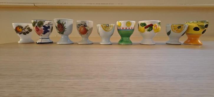 Eierdopjes 1€/st  fruit en groenten, Huis en Inrichting, Keuken | Servies, Zo goed als nieuw, Overige typen, Overige stijlen, Porselein