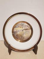 The Art of Chokin Japans porselein bord 24kt gouden rand, Ophalen of Verzenden