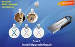 OSX / OS X / macOS 5in1 USB-Stick USB3.2 64GB 10.7.5-10.11.6, Verzenden, Nieuw, MacOS