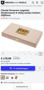 Steakmessenset 6 delig Claude dozorme laguiole, Ophalen of Verzenden