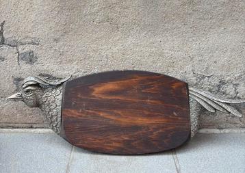 Vintage Franse snij-of serveerplank hout beschikbaar voor biedingen