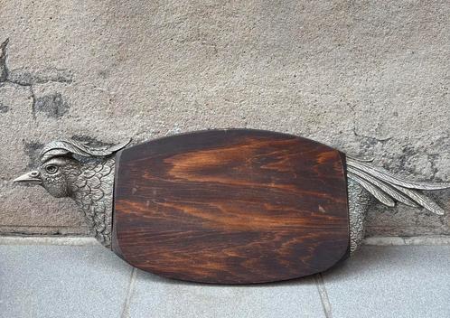 Vintage Franse snij-of serveerplank hout, Antiek en Kunst, Curiosa en Brocante, Ophalen of Verzenden