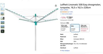 Leifheit Linomatic 500 Easy droogrek beschikbaar voor biedingen