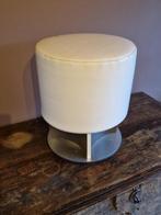 Space-Age wit Lederen zitkruk, Huis en Inrichting, Ophalen of Verzenden, Zo goed als nieuw, Overige materialen