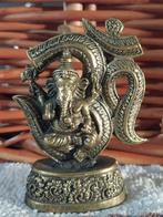 God Ganesha met OHM teken,Shiva,Boeddha beeld,Buddha,Brons,,, Ophalen, Zo goed als nieuw