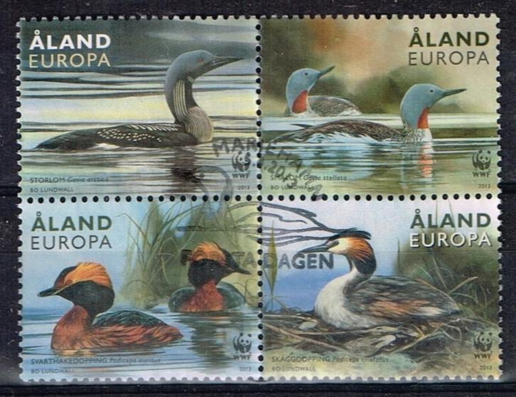 Postzegels uit Åland - K 5289 - eenden WWF, Postzegels en Munten, Postzegels | Europa | Scandinavië, Gestempeld, Finland, Verzenden