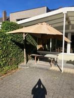 Grote parasol, Ophalen, Kantelbaar, Gebruikt, Zweefparasol