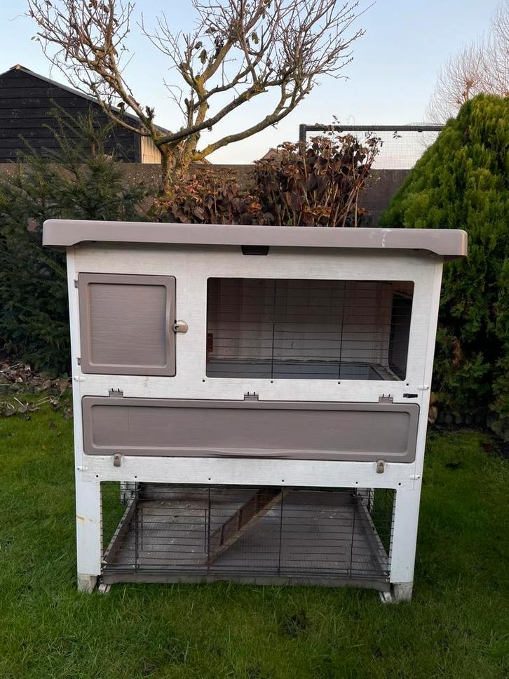 Ferplast konijnenhok, Dieren en Toebehoren, Knaagdieren en Konijnen | Hokken en Kooien, Zo goed als nieuw, Hok, 90 cm of meer
