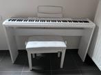Fazley FSP-200-W digitale piano wit + onderstel + pianobank, Muziek en Instrumenten, Ophalen, Wit, Zo goed als nieuw, Piano