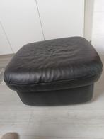 Lederen Poef, Enlèvement ou Envoi, Comme neuf, Cuir