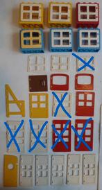Duplo onderdelen ramen, deuren, dakdelen.., Kinderen en Baby's, Ophalen of Verzenden, Losse stenen, Duplo