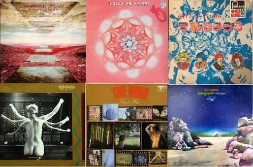 6 albums rock, Cd's en Dvd's, Vinyl | Rock, Zo goed als nieuw, Progressive, Ophalen of Verzenden