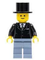 Lego figuur twn071 Male Top hat / F2, Ophalen of Verzenden, Zo goed als nieuw, Losse stenen, Lego