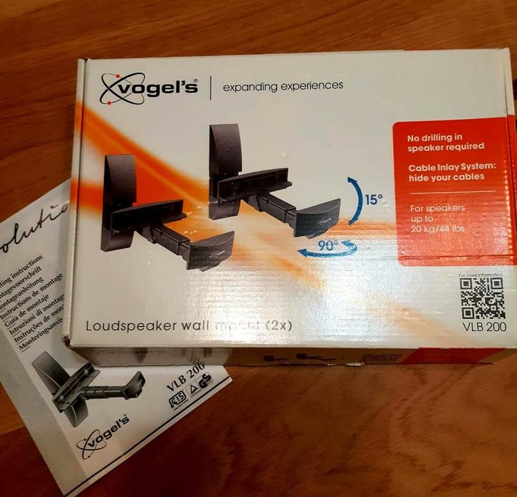 Muurbeugels speakers, Doe-het-zelf en Bouw, IJzerwaren en Bevestigingsmiddelen, Zo goed als nieuw, Schroeven, Ophalen of Verzenden