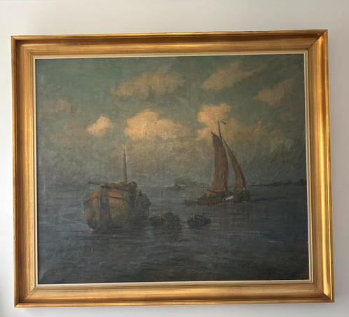 Olieverfschilderij getekend Karel Jongelinghs (1901–1975), Antiek en Kunst, Kunst | Schilderijen | Klassiek, Ophalen