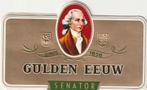 KISTETIKETTEN 4 STUKS SENATOR GULDEN EEUW, Verzamelen, Ophalen, Zo goed als nieuw, Sigarenbandjes