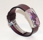 Authentieke armband van Swarovski-kristal, Handtassen en Accessoires, Armbanden, Ophalen of Verzenden, Gebruikt, Paars, Overige materialen