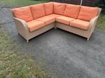 Wicker loungeset met bijhorende kussens zo goed als nieuw, Huis en Inrichting, Ophalen, Zo goed als nieuw