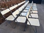 Partij klapstoelen, Huis en Inrichting, Ophalen, Kunststof, Wit, Vintage