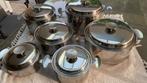 Kookpotten: Van Stahl. Inox. 6 stuks, Huis en Inrichting, Keuken | Potten en Pannen, Inox, Keramische plaat, Zo goed als nieuw