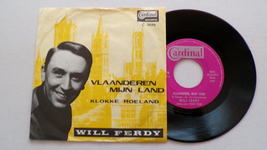 WILL FERDY - Vlaanderen, mijn land (45t), 7 inch, Single, Ophalen of Verzenden, Zo goed als nieuw