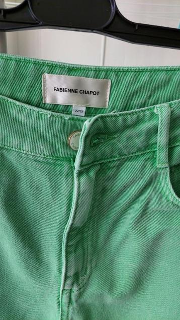 Fabienne Chapot Dames groene jeans broek
