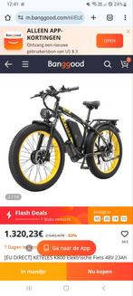 Gratis keteles k800 fatbike fiets brommer, Fietsen en Brommers, Elektrische fietsen, Ophalen, Zo goed als nieuw