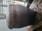 Authentiek gewoven rieten mand, Antiek en Kunst, Ophalen