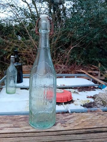 Ancienne bouteille de limonade vintage de Lemaire Vigogne Ha, Enlèvement ou Envoi, Utilisé