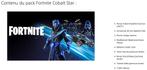 Pack Fortnite Cobalt Star PS5, Enlèvement
