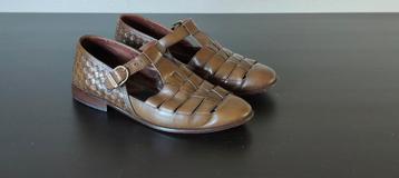 Bally olijfgroene leren fisherman sandals – maat 43 beschikbaar voor biedingen