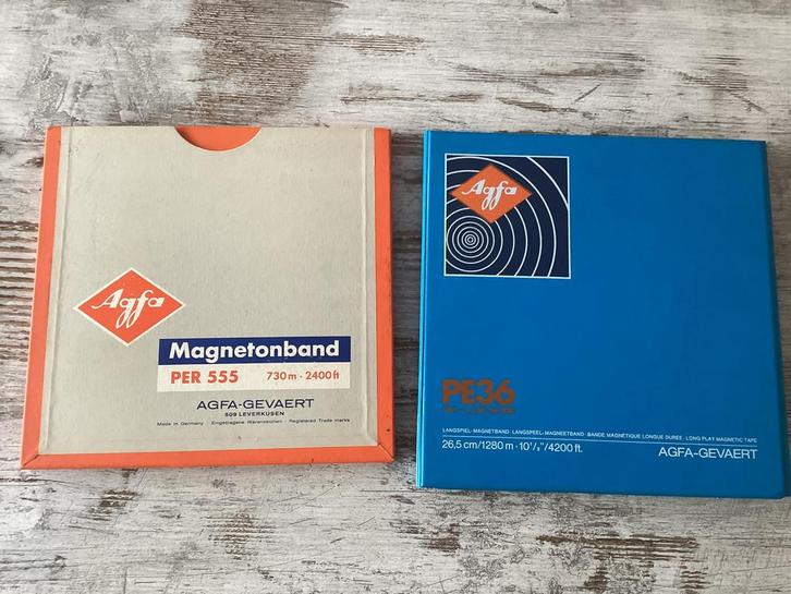Agfa 26 cm bandopnemer spoelen., Audio, Tv en Foto, Bandrecorder, Bandrecorder, Ophalen