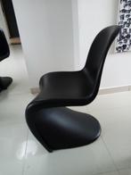 Zwarte Vitra Verner Panton stoelen 3 stuks, Huis en Inrichting, Stoelen, Vijf, Zes of meer stoelen, Kunststof, Design, Gebruikt