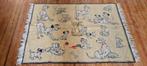 Vintage katoenen tapijt met 19 Dalmatiërs, Gebruikt, Ophalen of Verzenden, Overige figuren, Kleding of Textiel