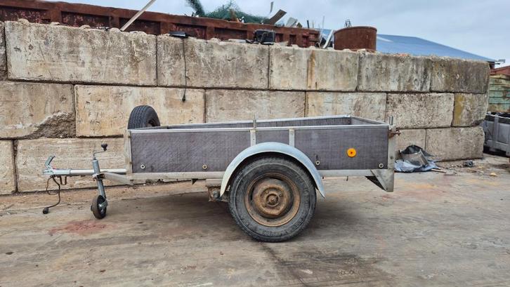 PH_001 Aanhangwagen RVS frame (Op te knappen), Auto diversen, Aanhangers en Bagagewagens, Gebruikt, Ophalen