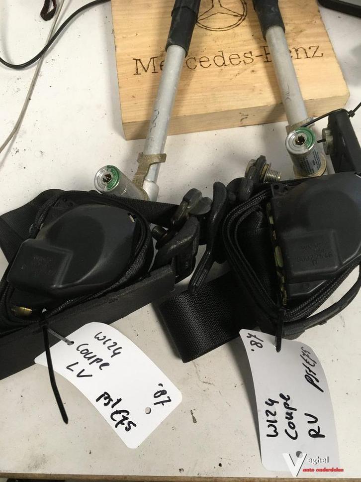 Mercedes w124 coupe 1987 gordel linksvoor of rechtsvoor, Auto-onderdelen, Interieur en Bekleding, Gebruikt, Ophalen of Verzenden