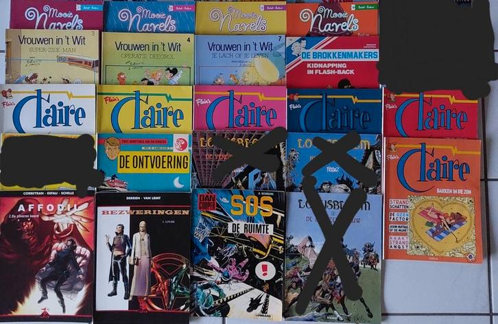 Strips Vrouwen in 't Wit,Claire De Kleine Robbe enz, Boeken, Stripverhalen, Zo goed als nieuw, Ophalen of Verzenden