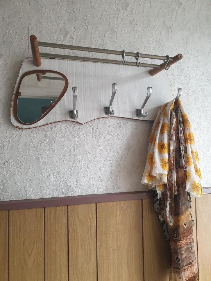 Vintage Kapstok Organische Vormen, Huis en Inrichting, Woonaccessoires | Kapstokken, Gebruikt, Wandkapstok, Hout, Ophalen