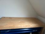 Eiken tafel te koop lengte 2.20 m breedte 1 m hoogte 75 cm, Huis en Inrichting, Ophalen, Gebruikt